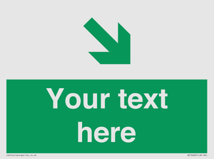 Custom Safe condition: Green Down right arrow